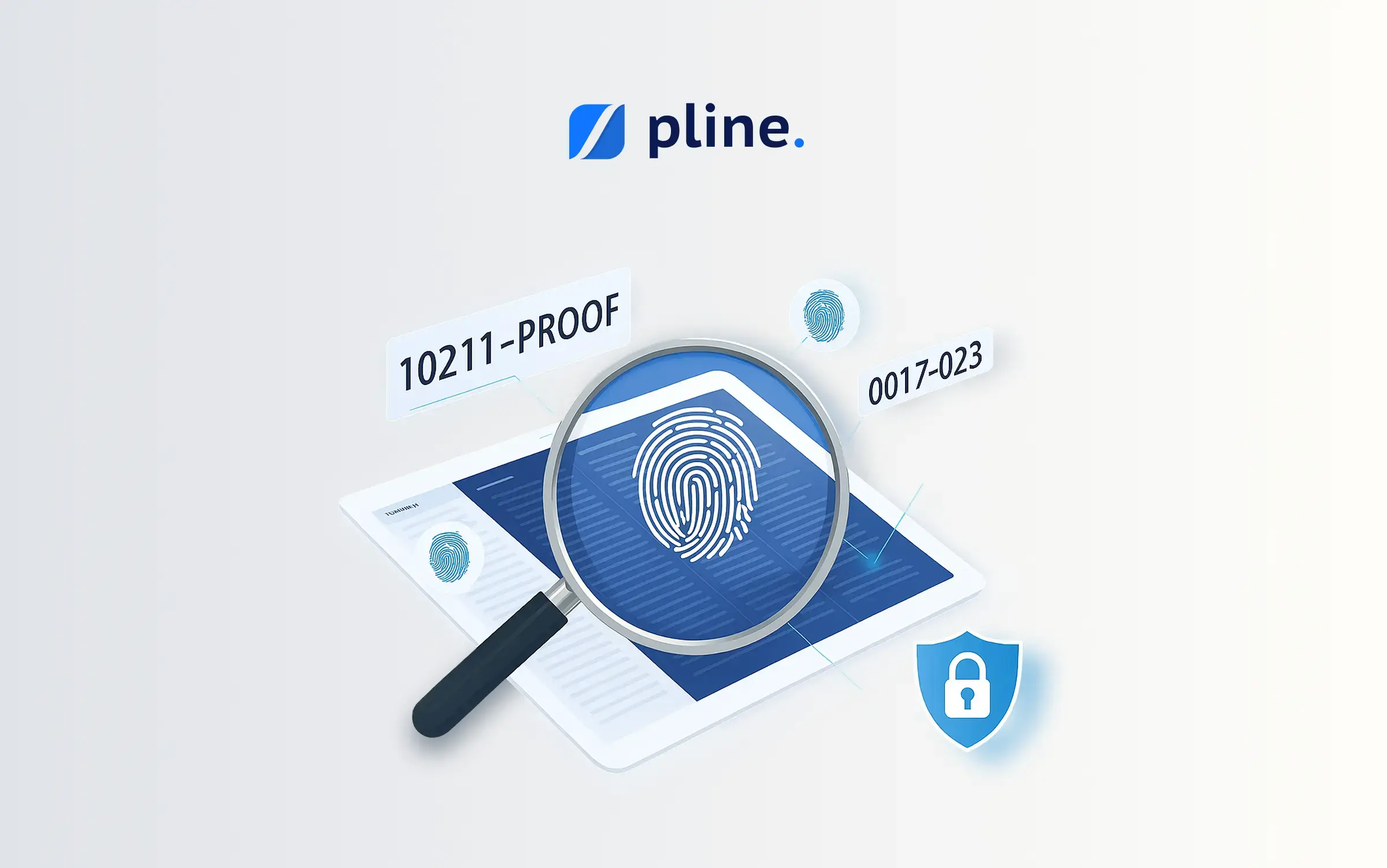 Pline uses Proof of Record to deliver trusted data with fingerprint level authentication and complete proof of origin
