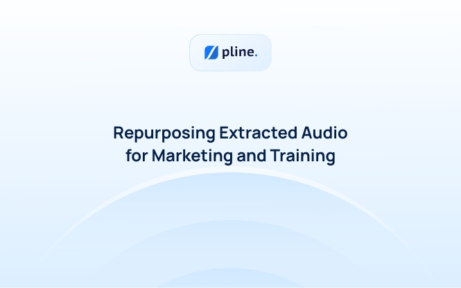 Repurposing Extracted Audio for Marketing and Training